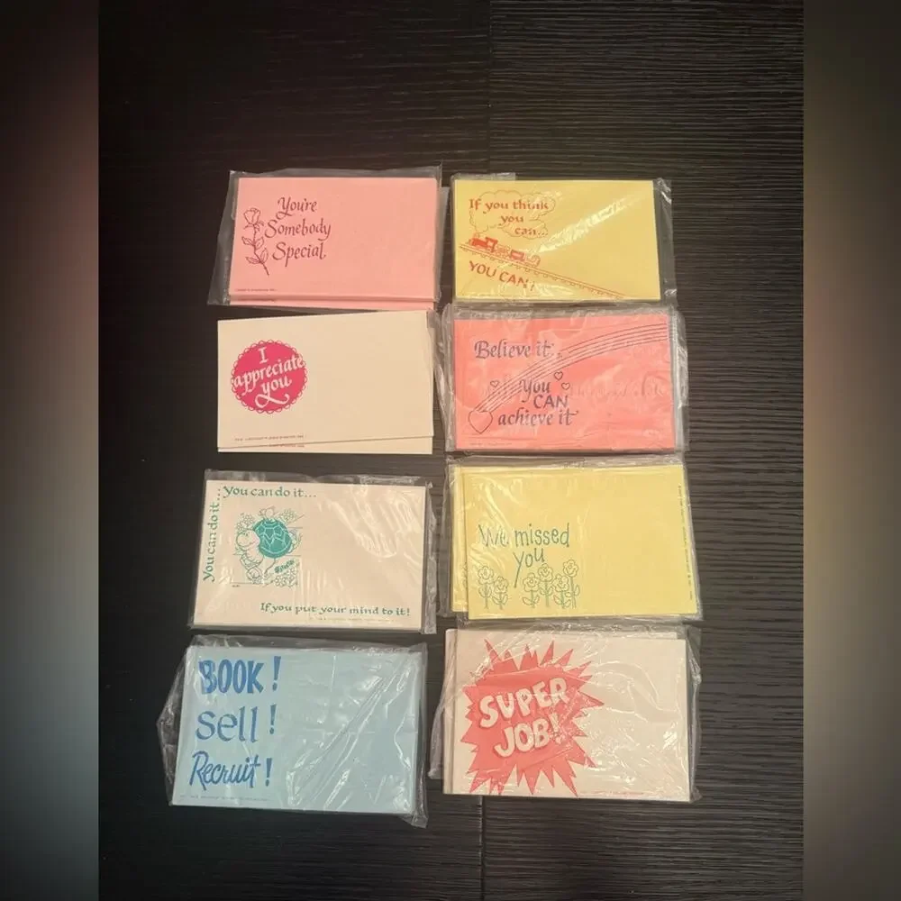 Jenny Bywater Vintage Bundle of Misc Cards Sales Consultant Notes and Cards